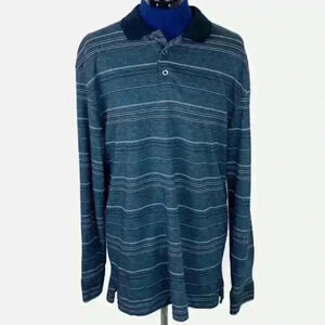 dockers long sleeve polo style shirt size M
